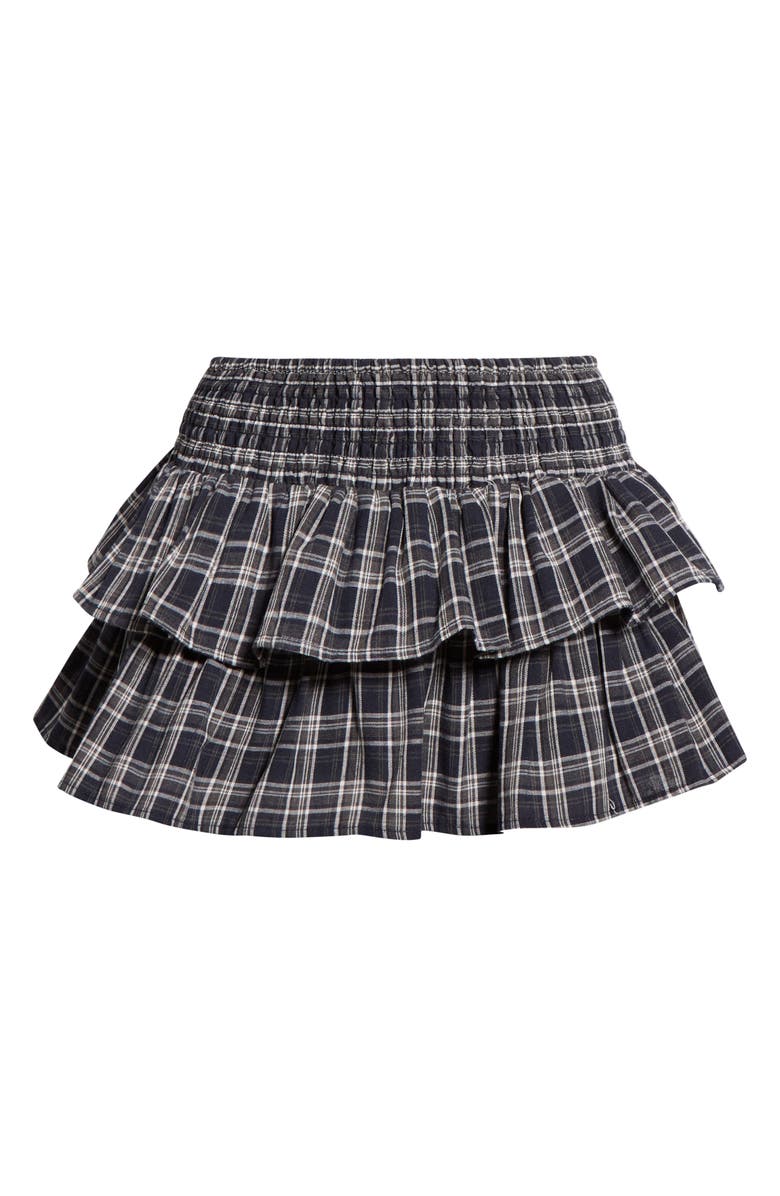 PacSun Plaid Tiered Skort, Alternate, color, Blue Multi
