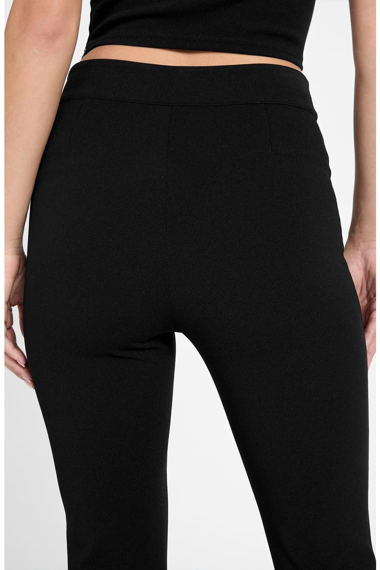 Evelina Flare Leg Stretch Pants, Alternate, color, BLACK