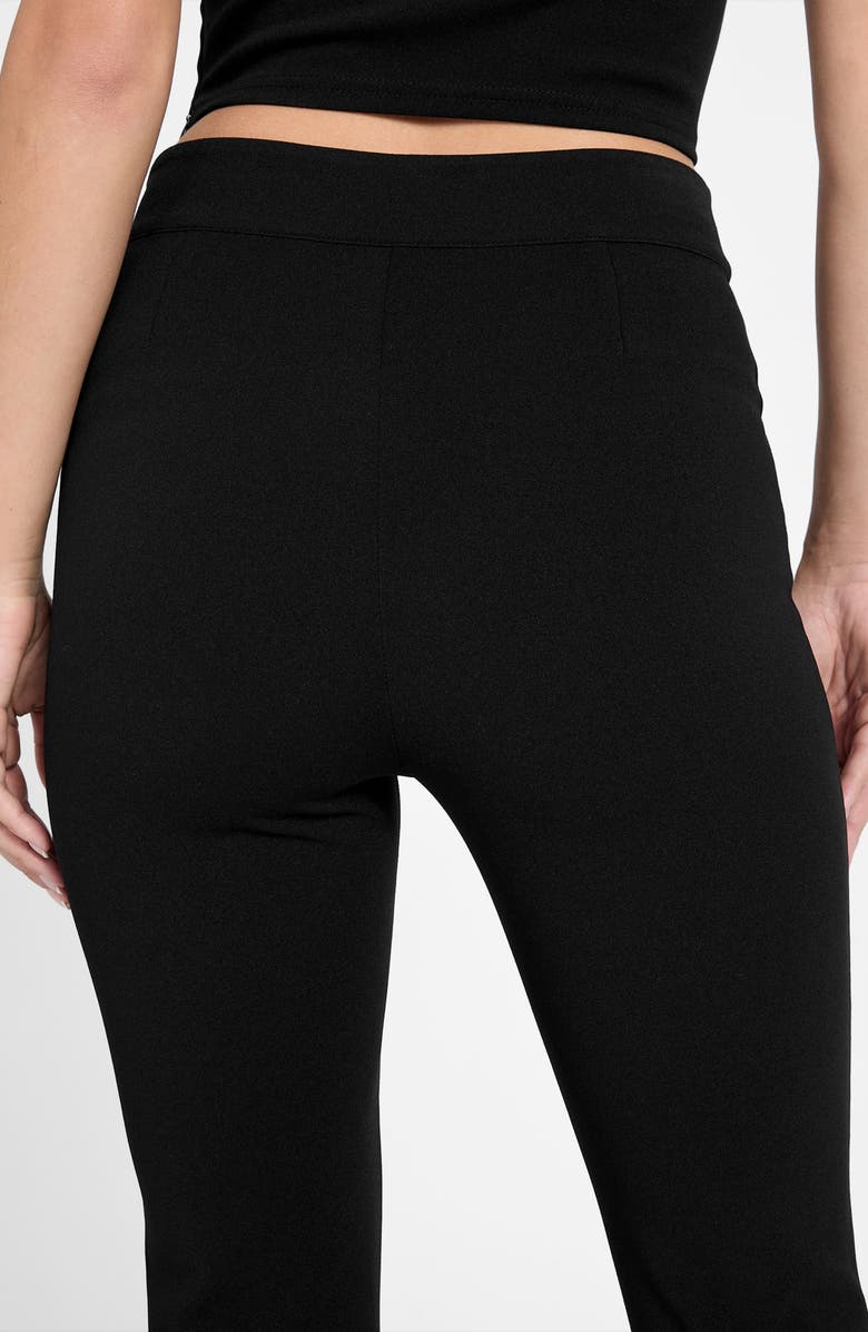 GUESS Evelina Flare Leg Stretch Pants, Alternate, color, Black