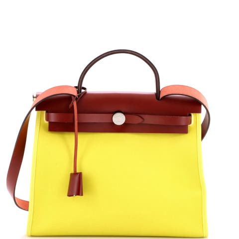 Herbag Zip Leather and Toile 31