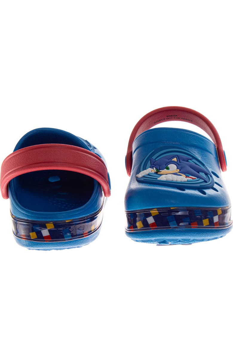 Sonic the Hedgehog Clogs, Alternate, color, Blue Red