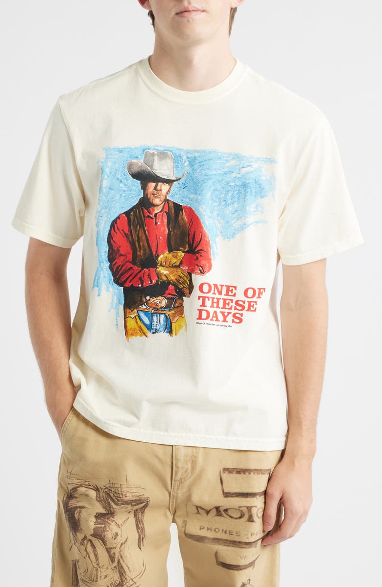 ONE OF THESE DAYS Heaven Can Wait Graphic T-Shirt, Main, color, Bone