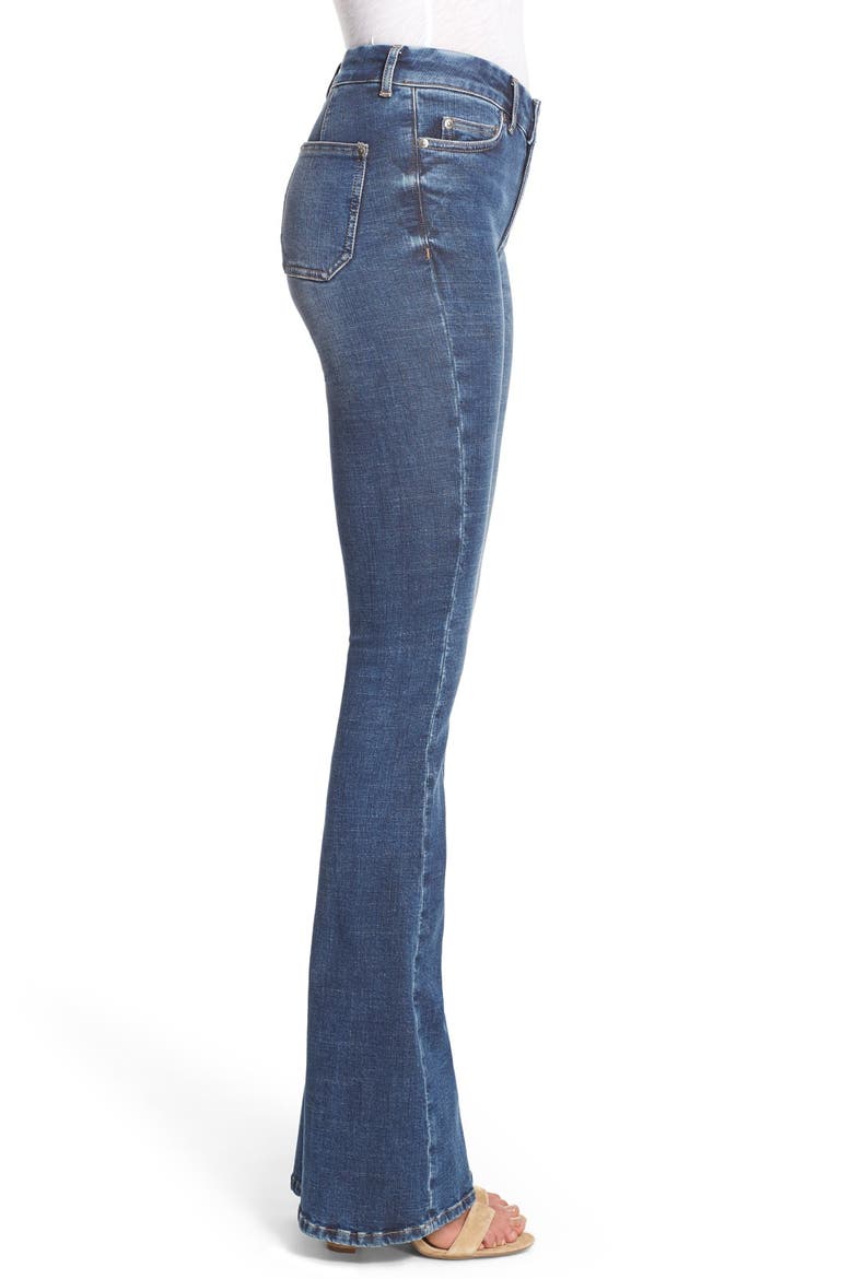 'Bodycon Marrakesh' High Rise Flare Jeans, Alternate, color, ZELL