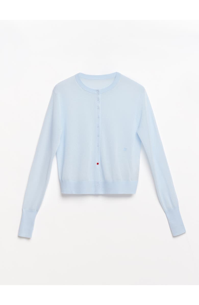 Alas Sheer Cardigan In Baby Blue, Alternate, color, Baby Blue