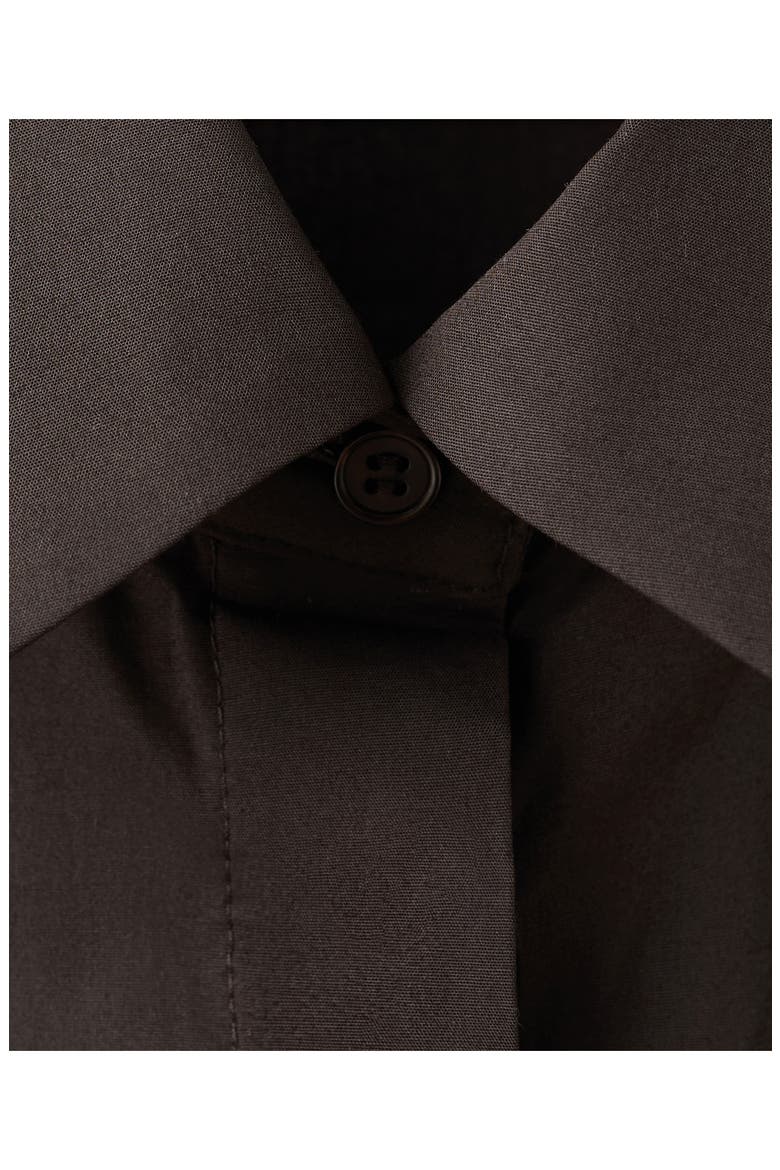 Slim Fit Stretch Poplin Button-Up Shirt, Alternate, color, BROWN