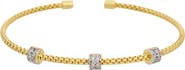 MESHMERISE Diamond Pavé Mesh Cuff Bangle