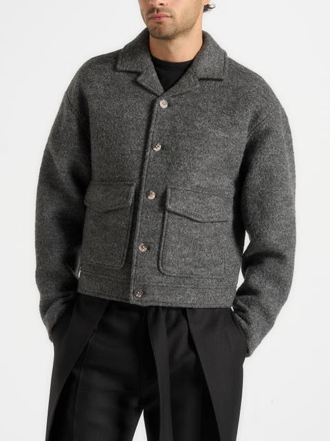 Aurel Wool Jacket With Revere Collar