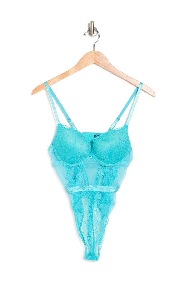 SECRET LACE V-Lace Sexy Bodysuit, Alternate, color, 