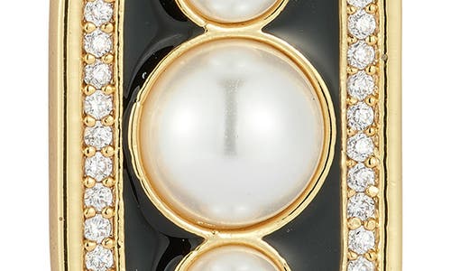 Chloe & Madison Chloe And Madison Faux Pearl Pendant Necklace In Gold