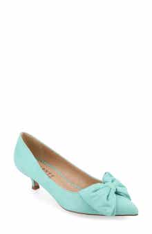 Journee Collection JOURNEE Orana Bow Kitten Heel Pump