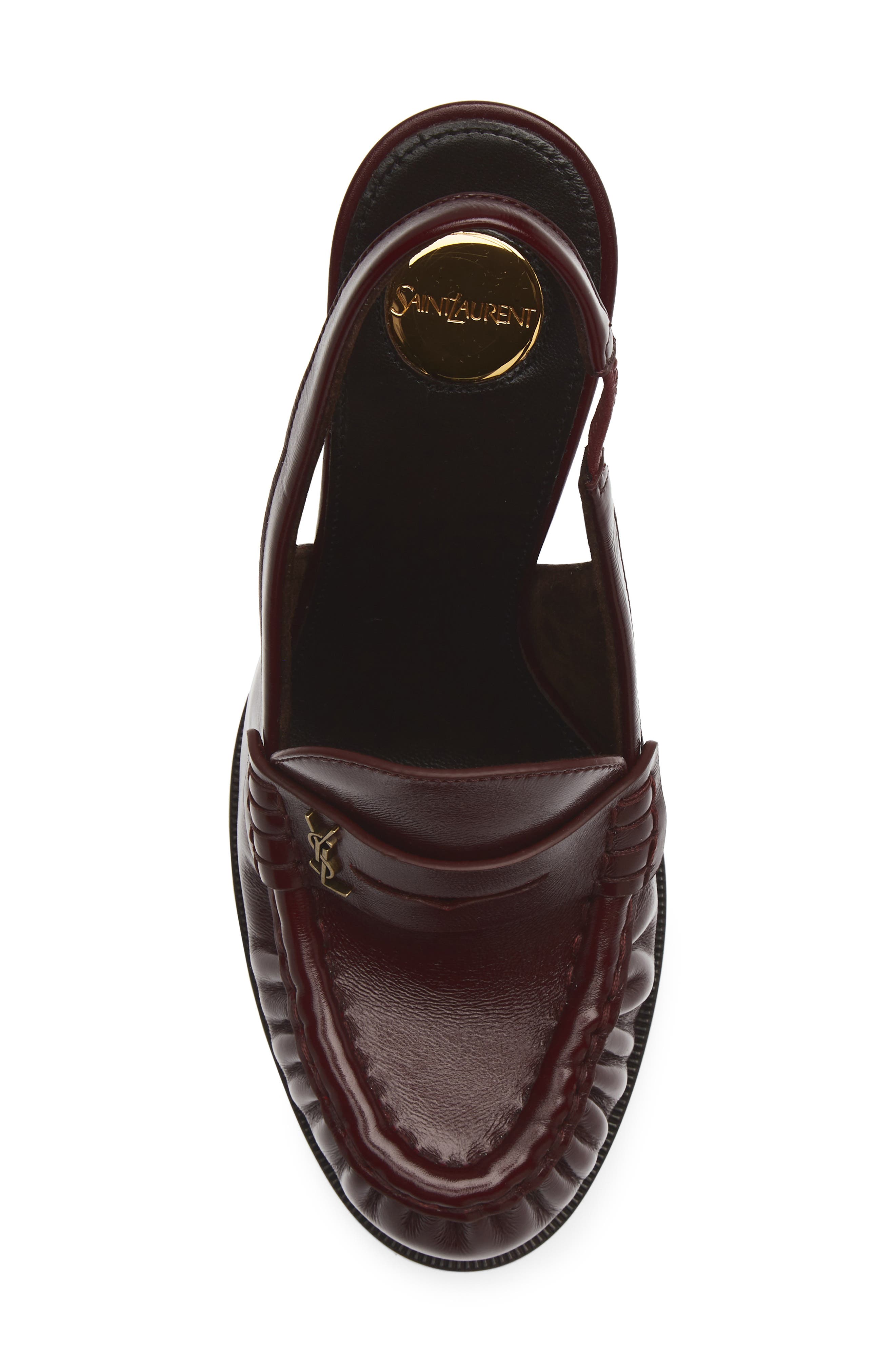 Loafer Slingback Pump, Alternate, color, VINTAGE BORDEAUX