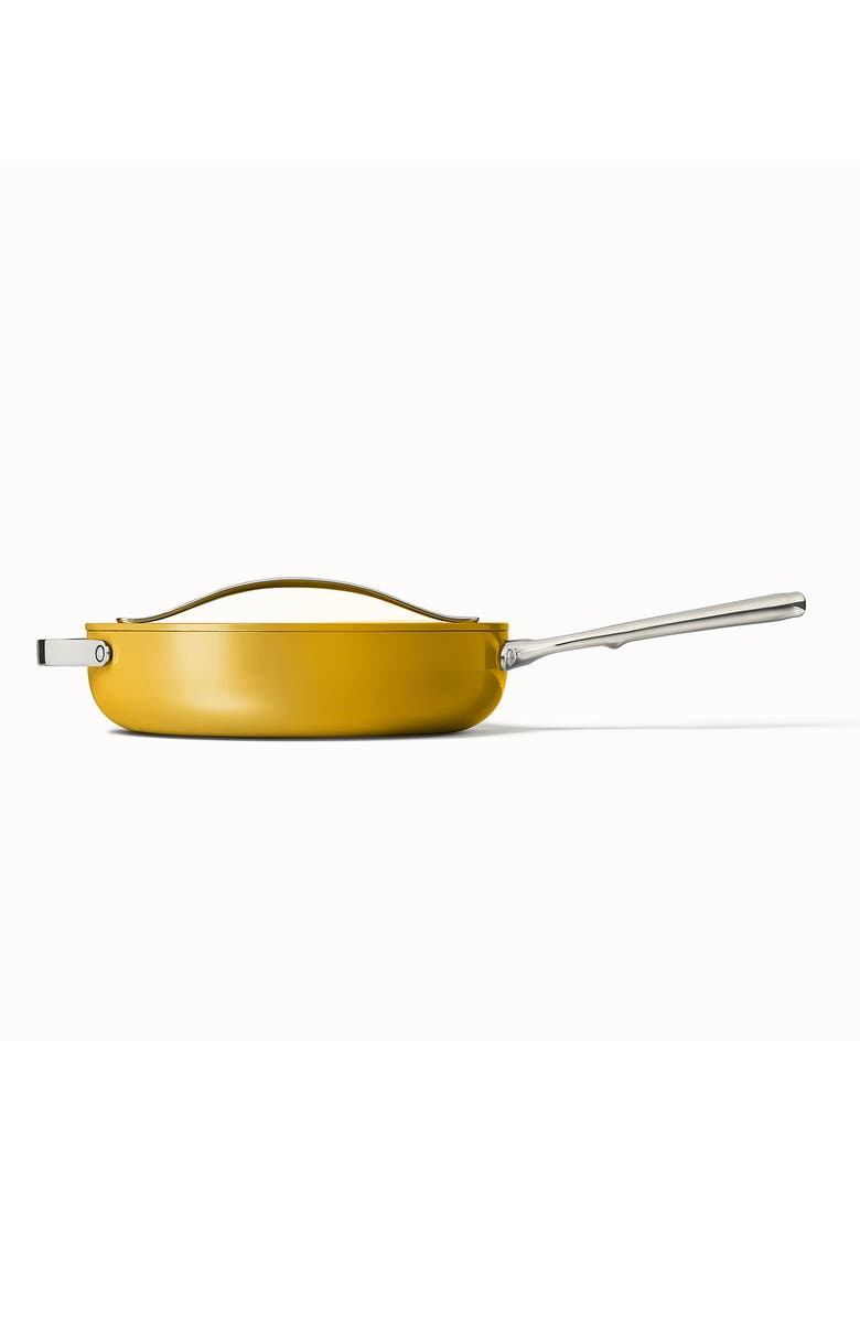 CARAWAY Nontoxic Ceramic Nonstick Sauté Pan with Lid, Alternate, color, Marigold