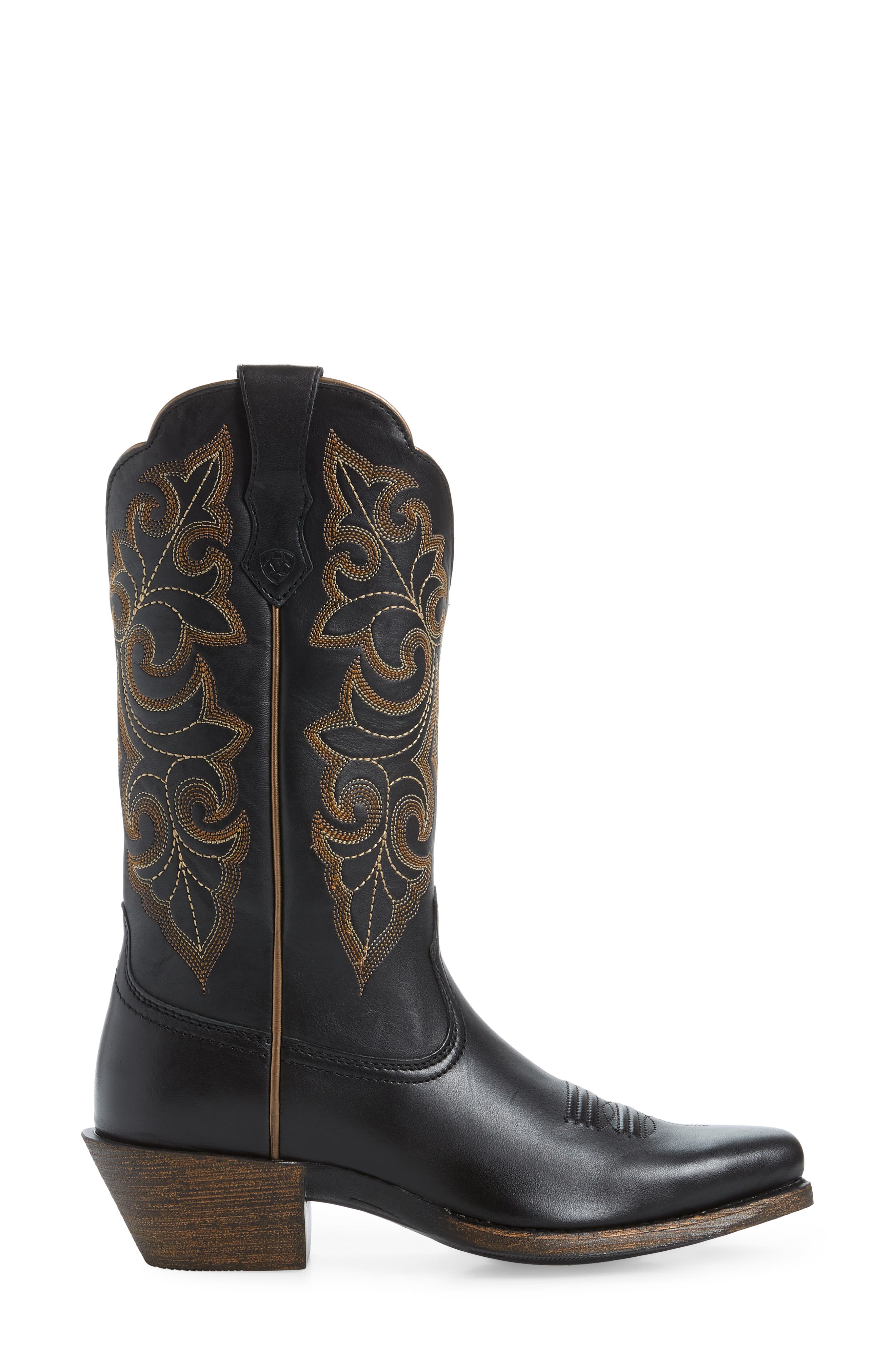 Ariat Roundup Western Boot, Alternate, color, Limo Black