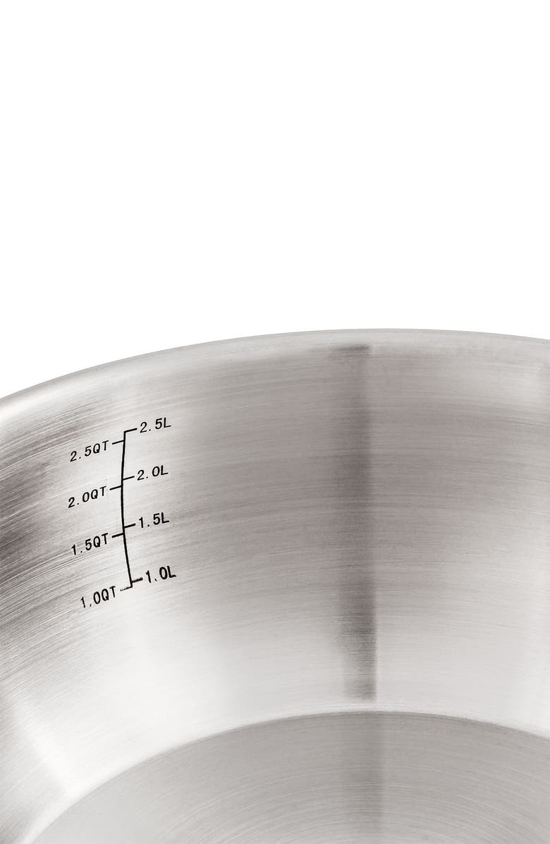 BergHOFF Stainless Steel 3.2-Qt. Covered Sauce Pan, Alternate, color, 