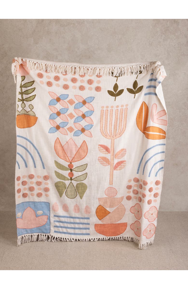 GAURI KOHLI Joel Throw Blanket 50"x60", Main, color, Multicolored