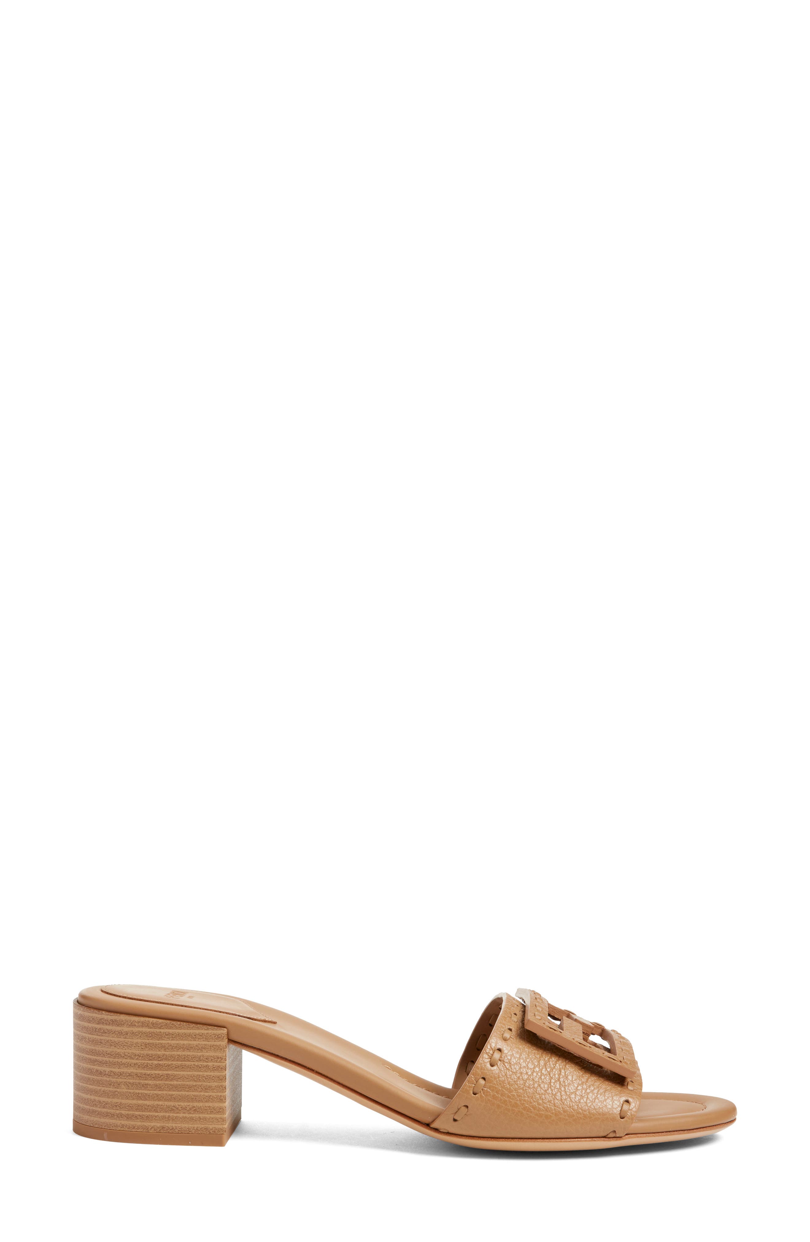 Fendi Baguette Slide Sandal, Alternate, color, F1wyd Cammello Bag