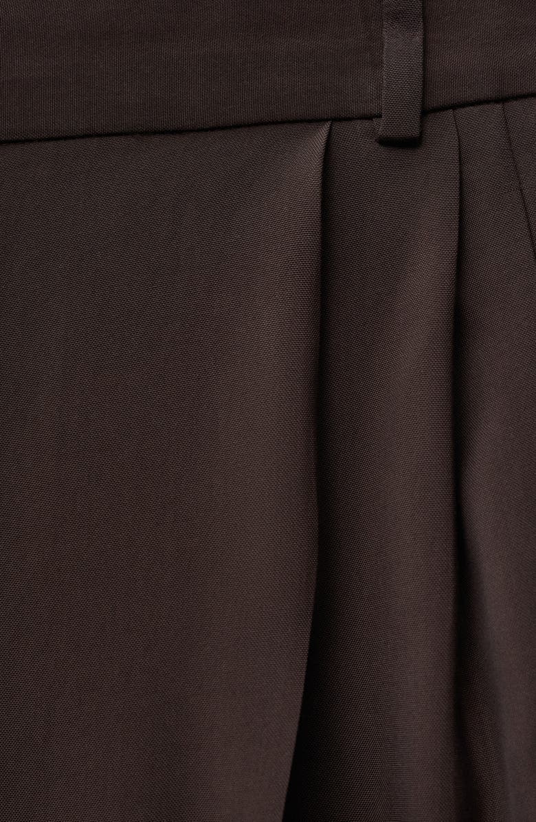 MANGO Pleated Wide Leg Pants, Alternate, color, 