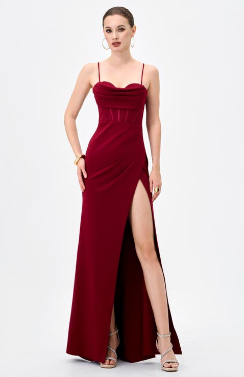 Sloanne High Split Maxi