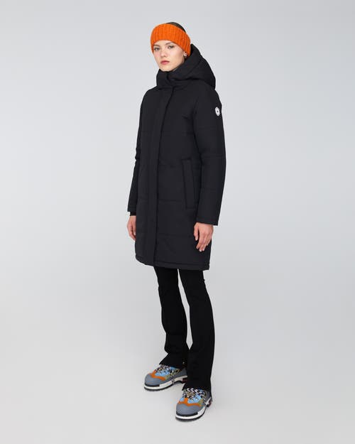 Quartz Co. Madeline | Hooded Insulated Winter Jacket In Black