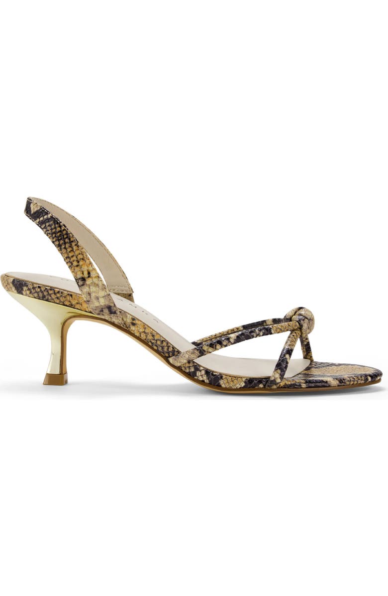 Yosi Samra Kaia Slingback Kitten Heel Sandal, Alternate, color, Python
