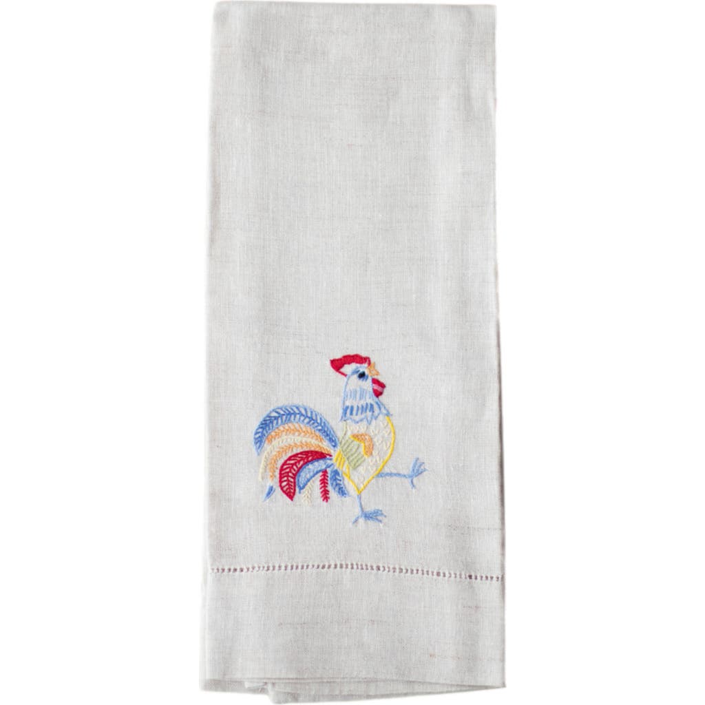 Maison d'Haiti Tea Towels - Rooster in Flax  product