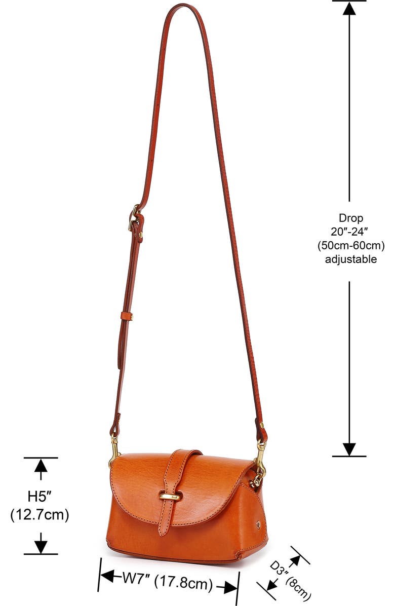 OLD TREND Pamela Leather Crossbody Bag, Alternate, color, Caramel