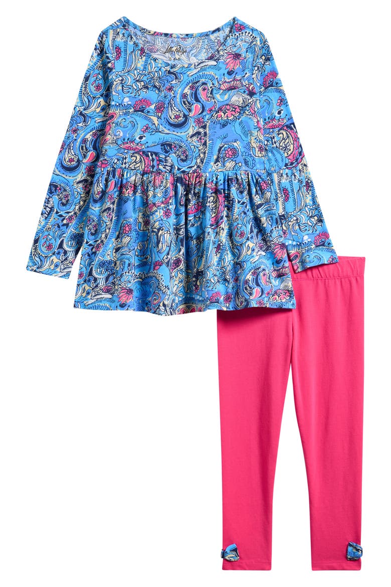 Kids' Adella Tunic & Leggings Set, Main, color, MULTI PAISLEY PARADE