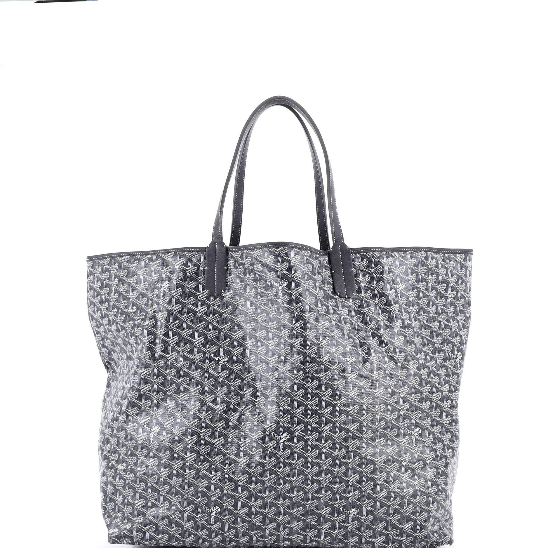 Pre-Owned Goyard Saint Louis Tote Coated Canvas XXL, Alternate, color, Gray
