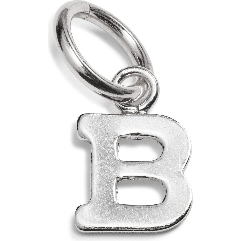 Nashelle Initial Charm In Sterling Silver - B