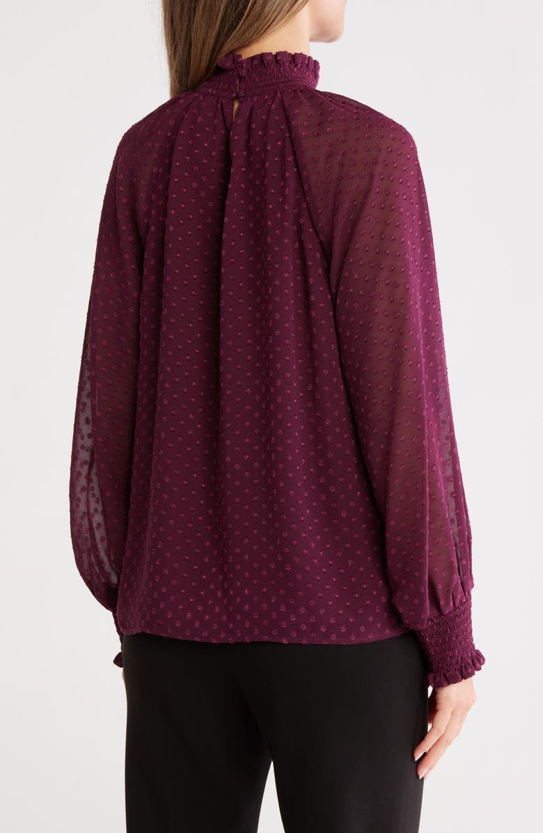 Gemma + Jane Smock Neck Top, Alternate, color, Fig