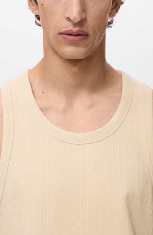 Mango Stripe Strap Tank In Neutral