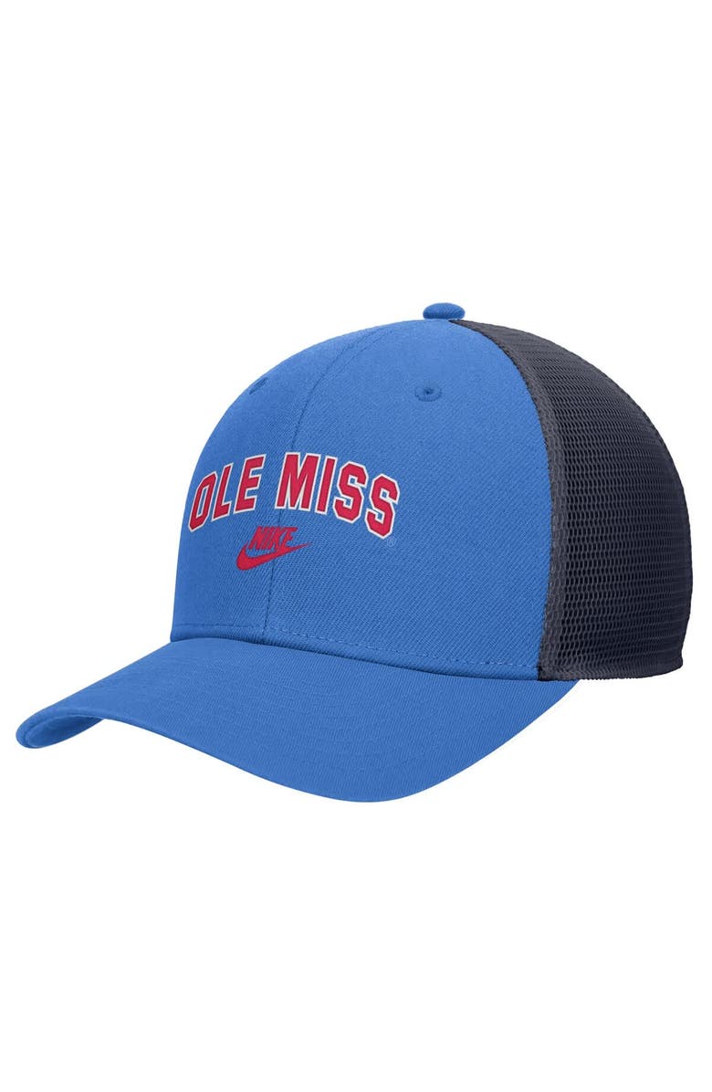 Nike Men's Nike Powder Blue Ole Miss Rebels Vintage Arch Rise Performance Trucker Adjustable Hat, Main, color, Powder Blue