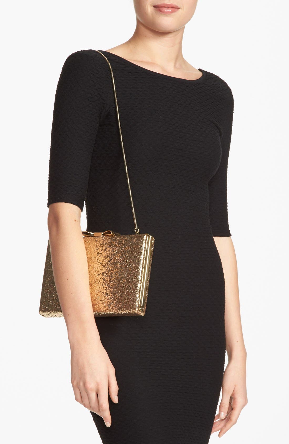 'evening bells - emanuelle' clutch, Alternate, color, GOLD