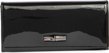 Patent Leather Flap Wallet