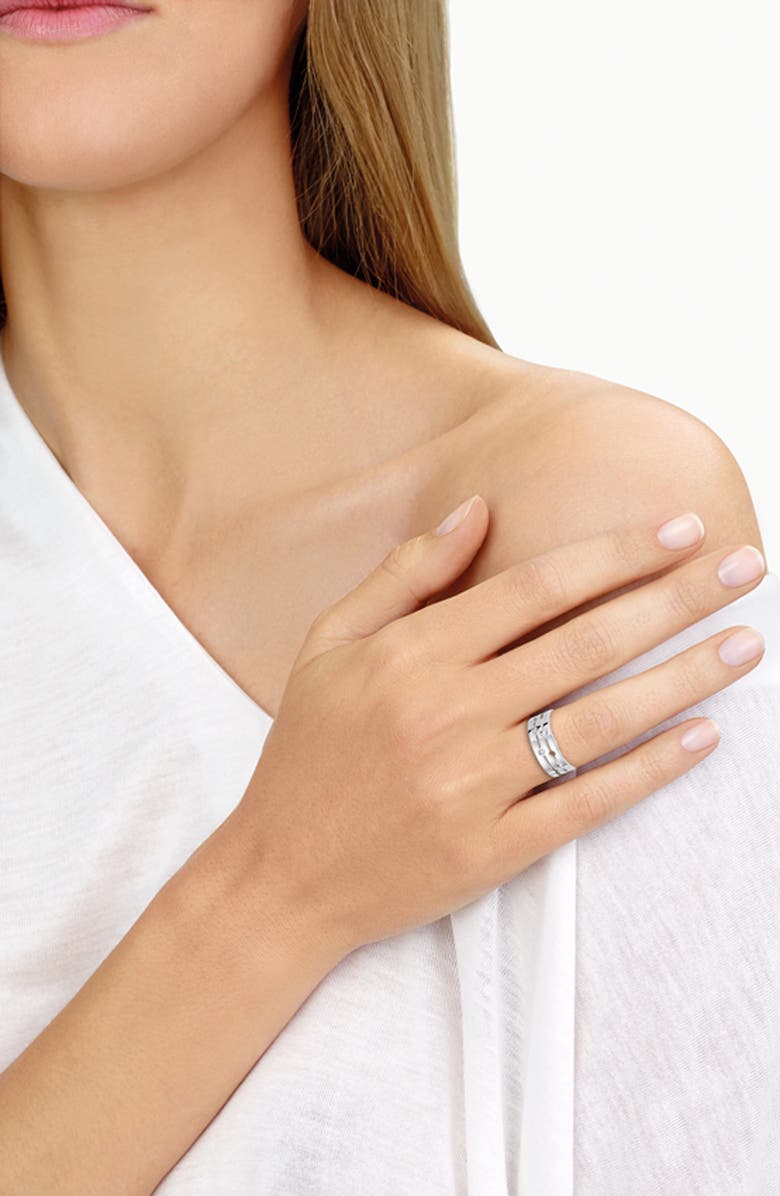 Dinh Van Pulse Diamond 18k Gold Ring, Alternate, color,