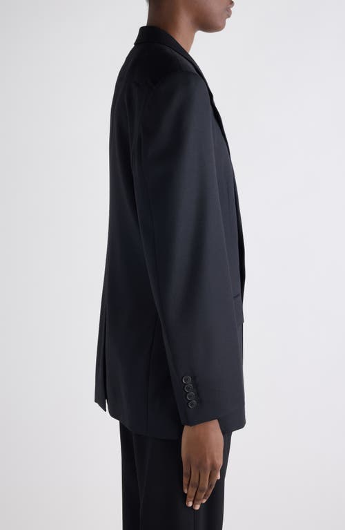 Balenciaga Tailored Wool Gabardine Jacket In Black