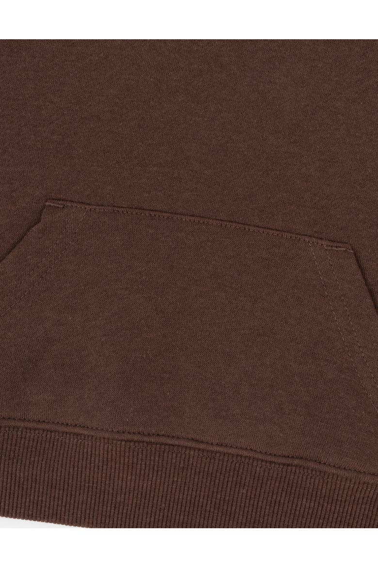 Kids Pullover Hoodie, Cotton Blend, Kangaroo Pocket, Solid Colors, Alternate, color, Brown
