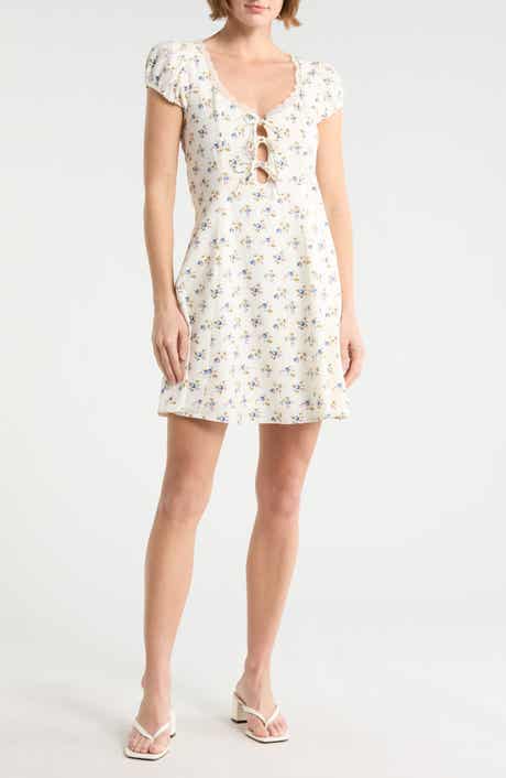 Linen Blend Minidress