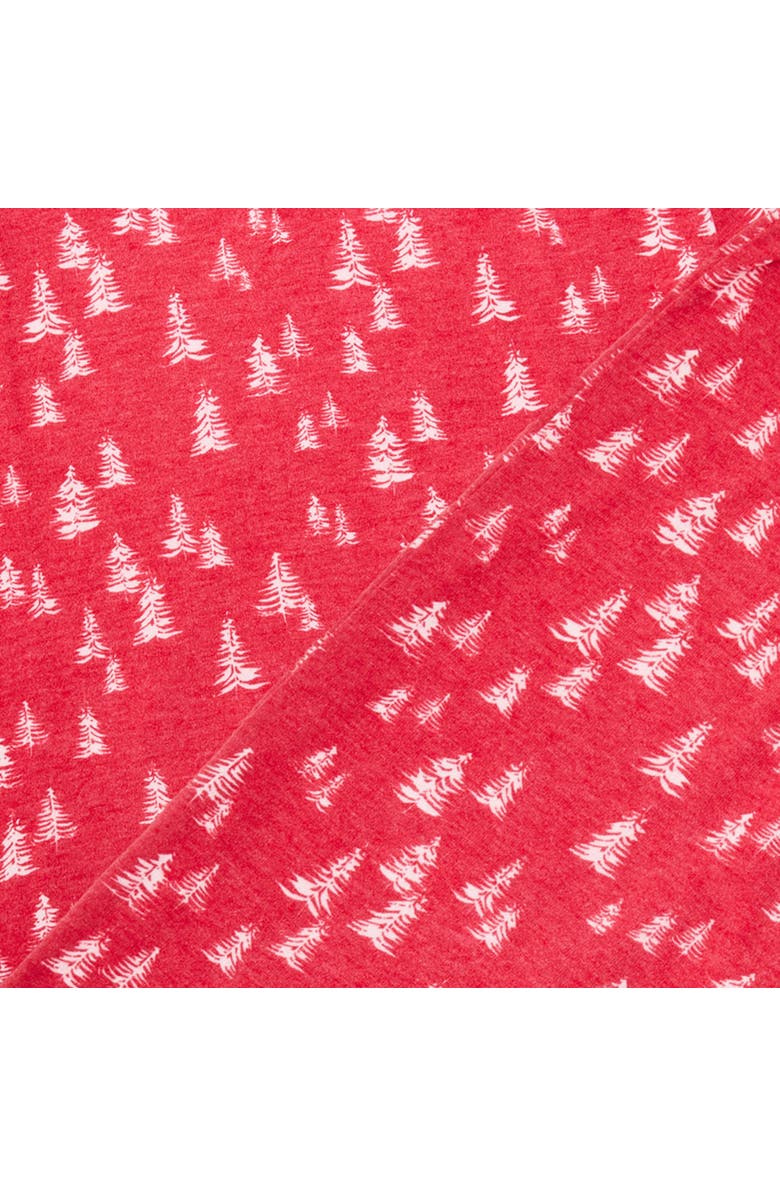 DEARFOAMS 2 Piece Holiday Tree Pajama Set, Alternate, color, Red