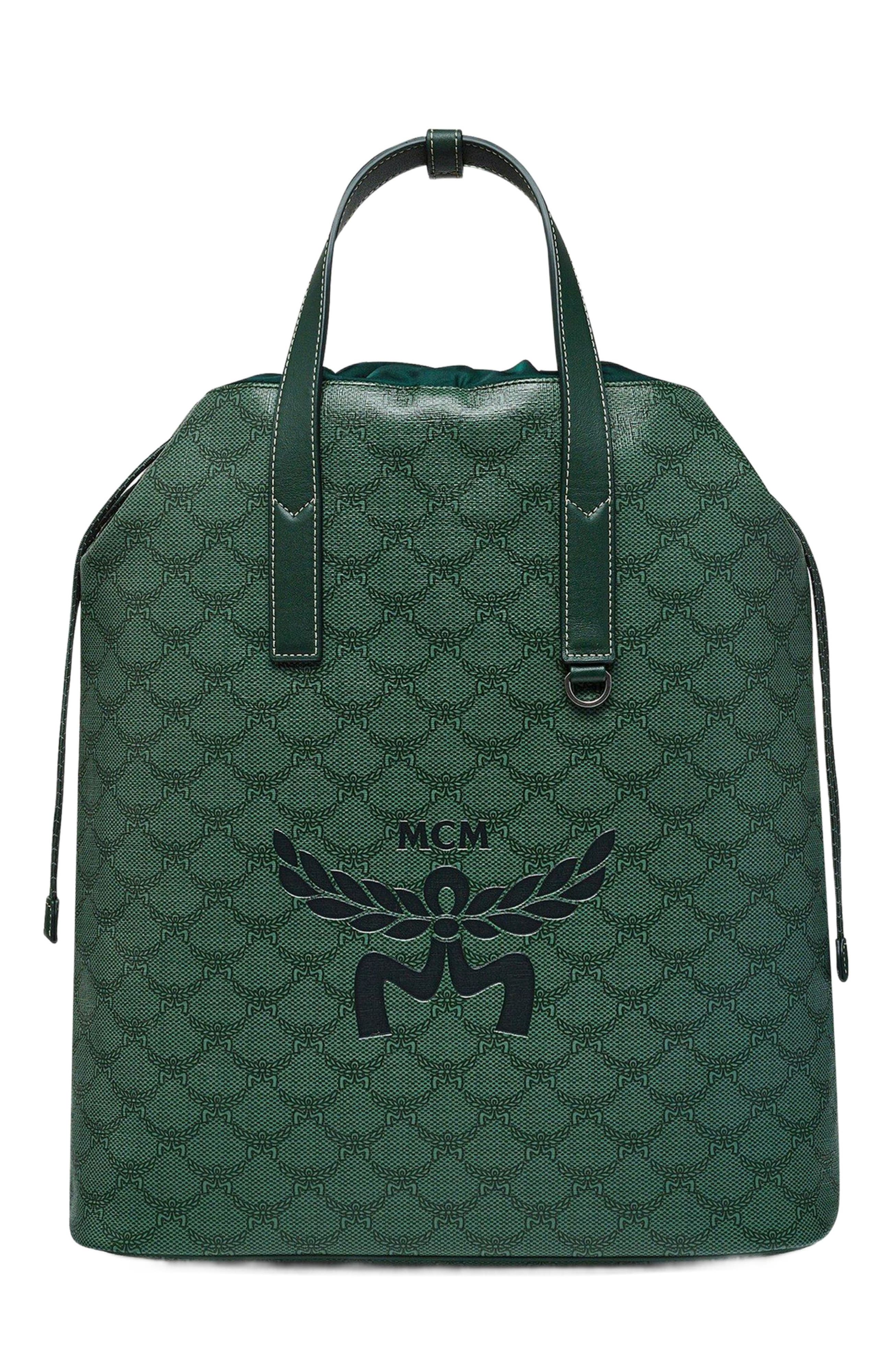 MCM Himmel Drawstring Backpack in Lauretos, Main, color, 