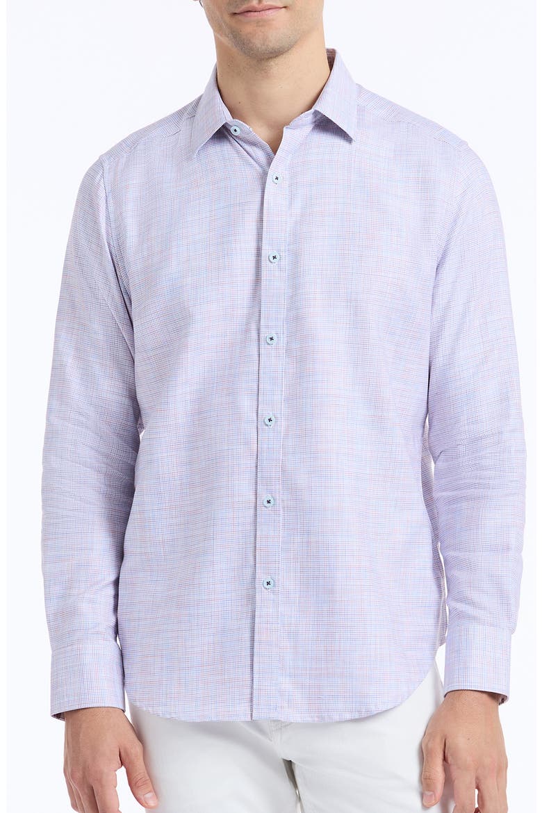 Edison Print Button-Up Shirt, Main, color, MULTI