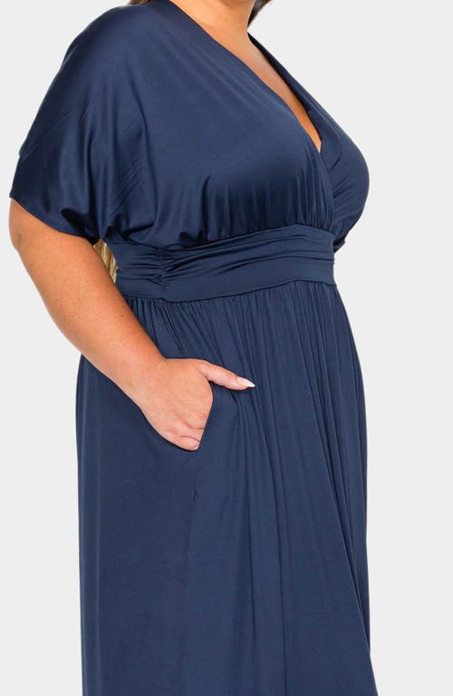 L I V D Raffi Maxi Dress In Navy