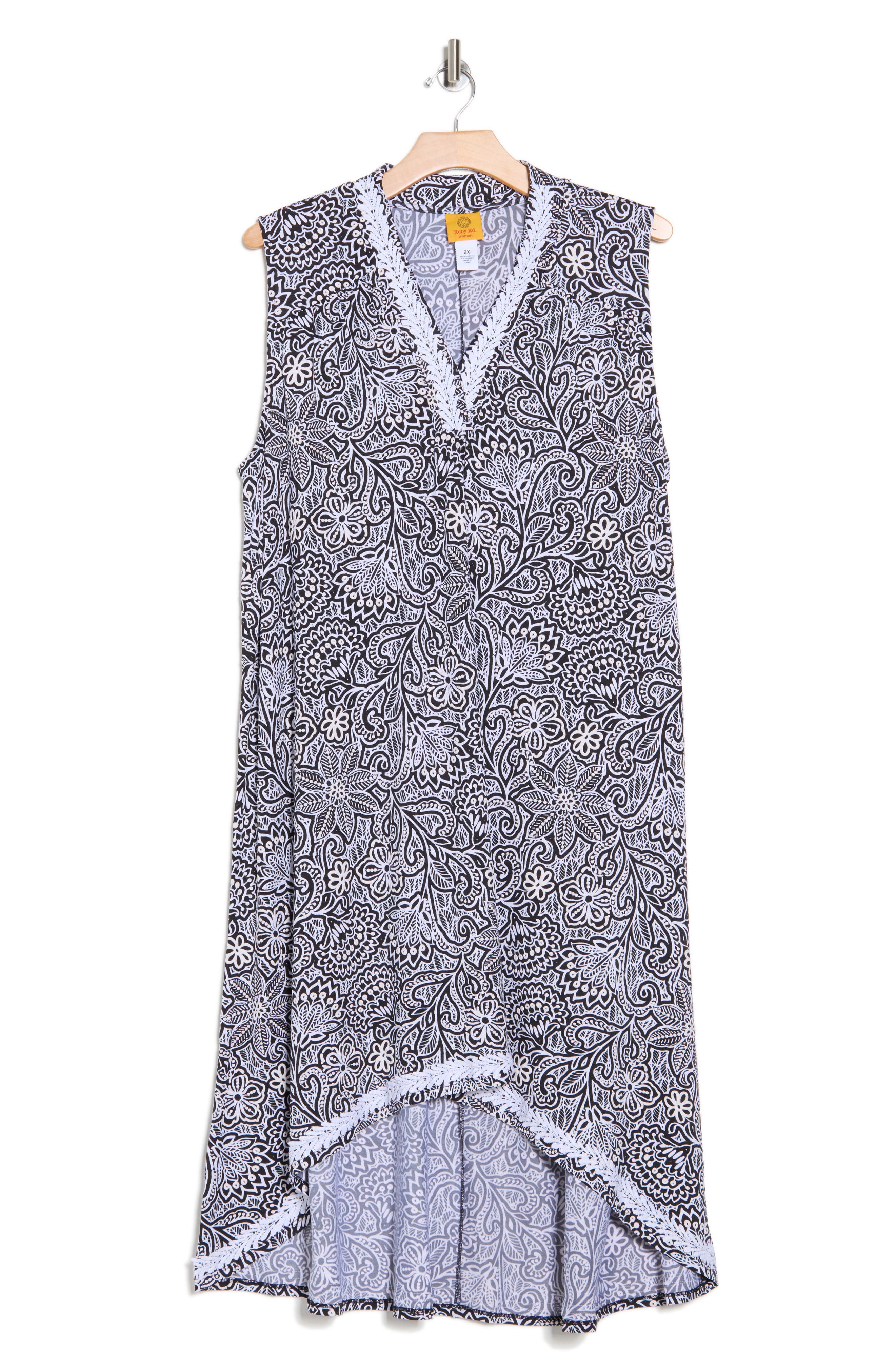 RUBY RD Sleeveless High/Low Shift Dress (Women) | Nordstromrack