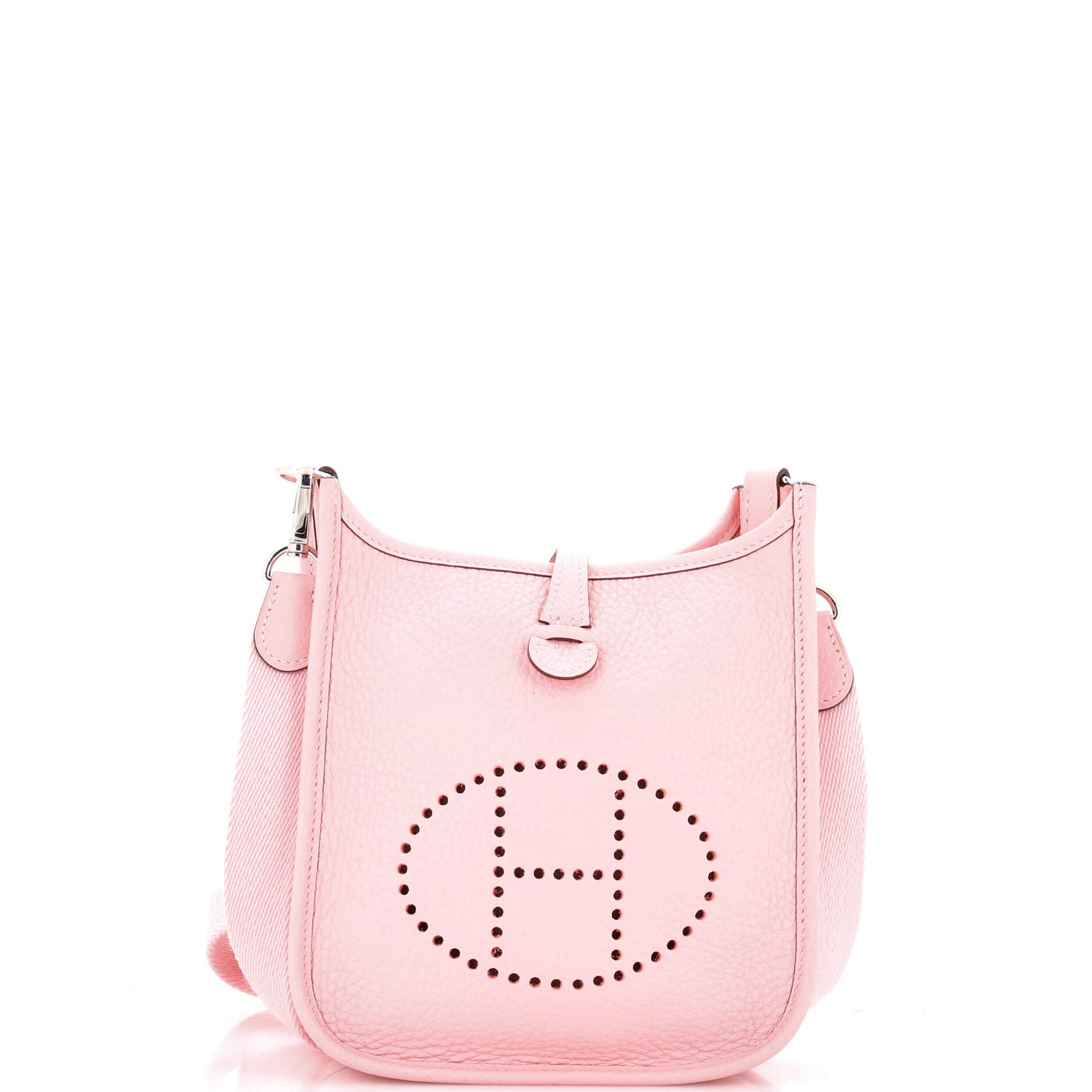 Pre-Owned Hermes Evelyne Bag Gen III Clemence TPM, Main, color, Rose Sakura