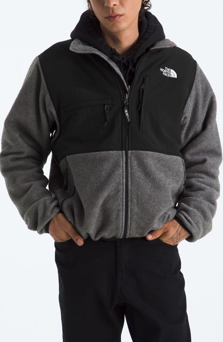 The North Face Retro Denali Jacket, Main, color, Tnf Mid Grey Heather/ Black