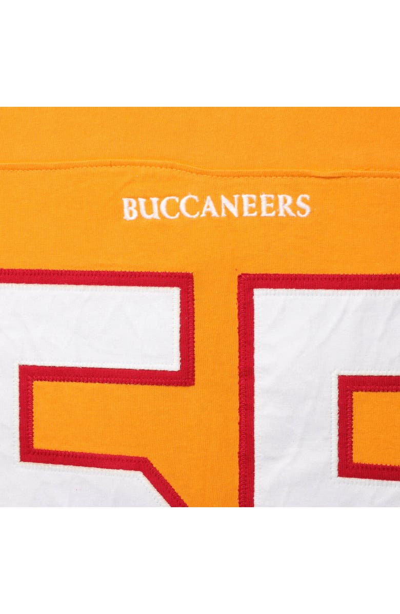 Mitchell & Ness Men's Mitchell & Ness Derrick Brooks Orange Tampa Bay Buccaneers Throwback Retired Player Name & Number Long Sleeve Top, Alternate, color, 