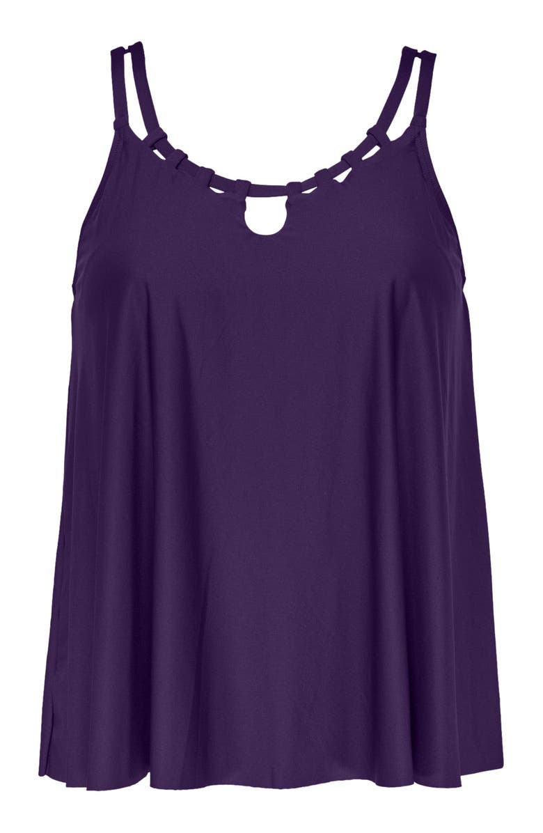 Sunsets Escape Sadie Tankini Swimsuit Top, Alternate, color, Paradise Plum