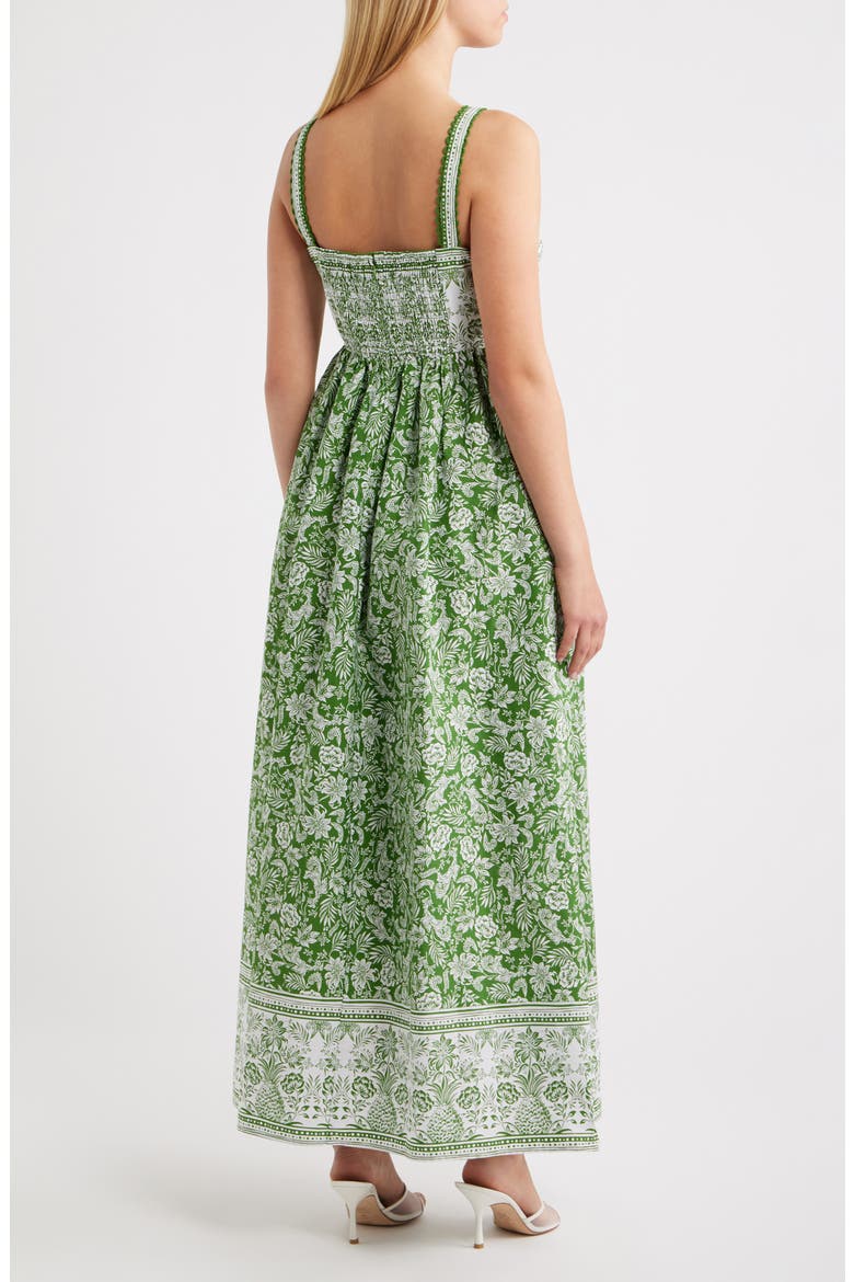 Combo Cotton Midi Dress, Alternate, color, SALTED LIME
