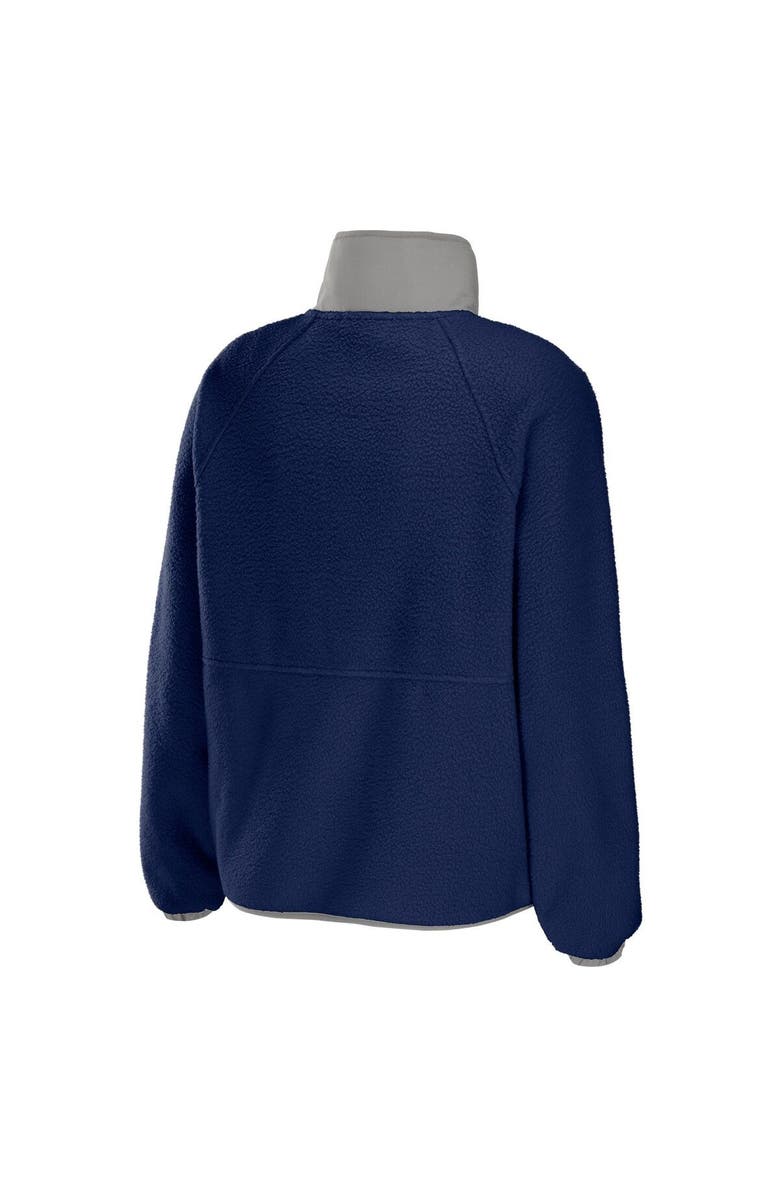 WEAR by Erin Andrews Women's WEAR by Erin Andrews Navy Dallas Cowboys Polar Fleece Raglan Full-Snap Jacket, Alternate, color, Navy