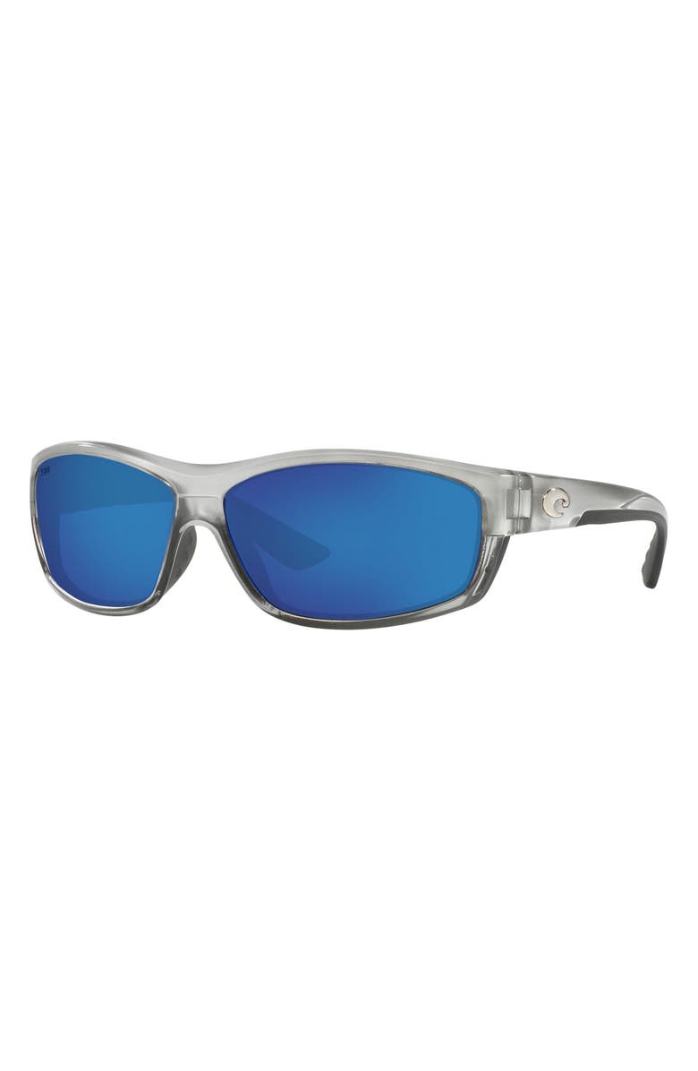Costa Del Mar 65mm Polarized Sunglasses, Alternate, color, Matte Silver